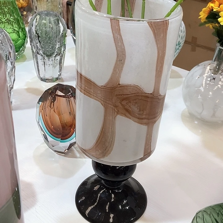 琉璃琉璃花瓶高40口13