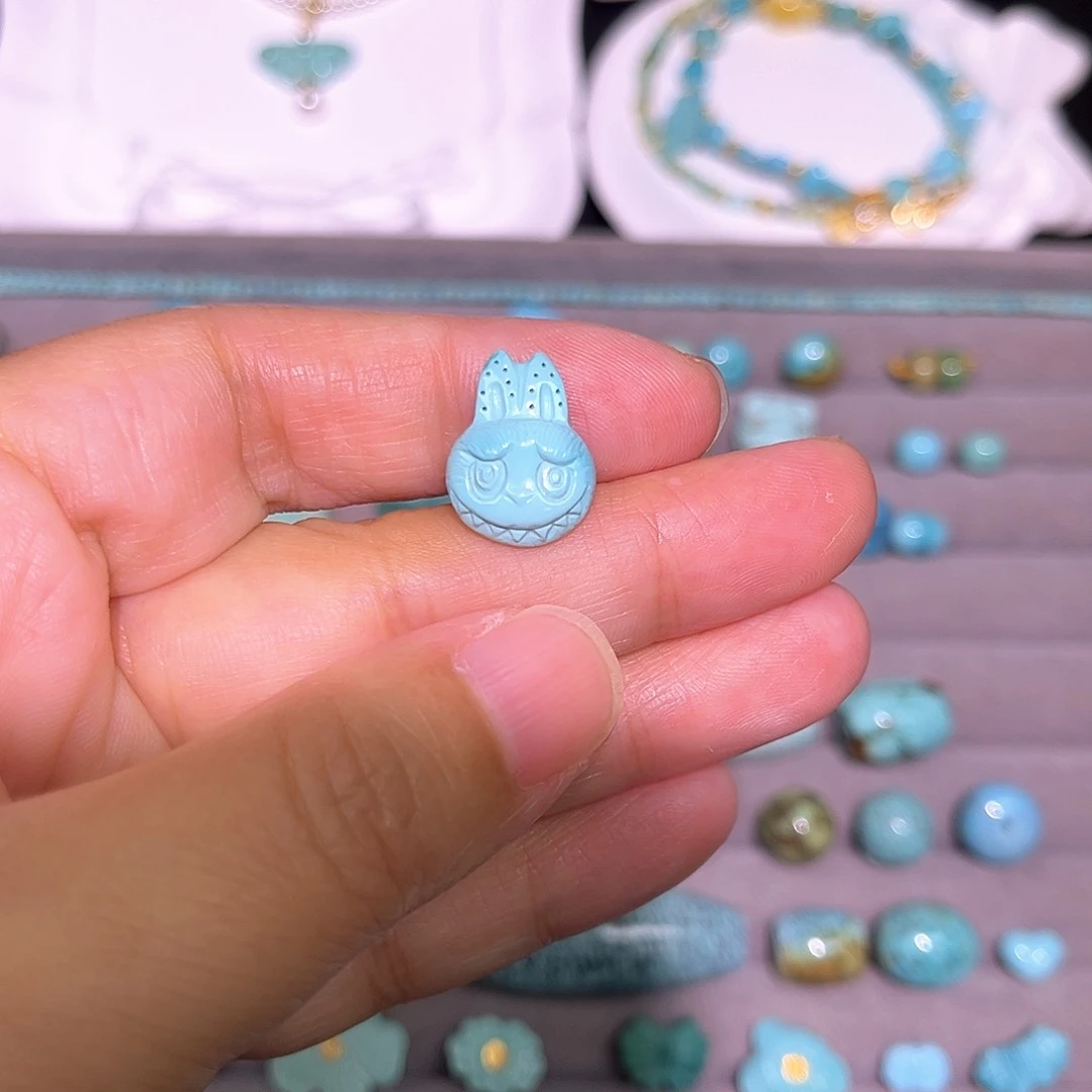 绿松石未镶嵌珠宝半成品