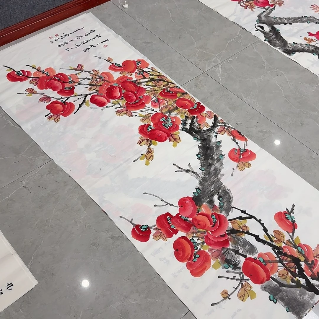 国画尺寸70X180纯手绘作品