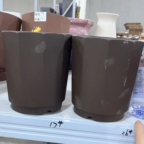 多肉绿植陶瓷花盆9.9包邮，有孔，配托盘