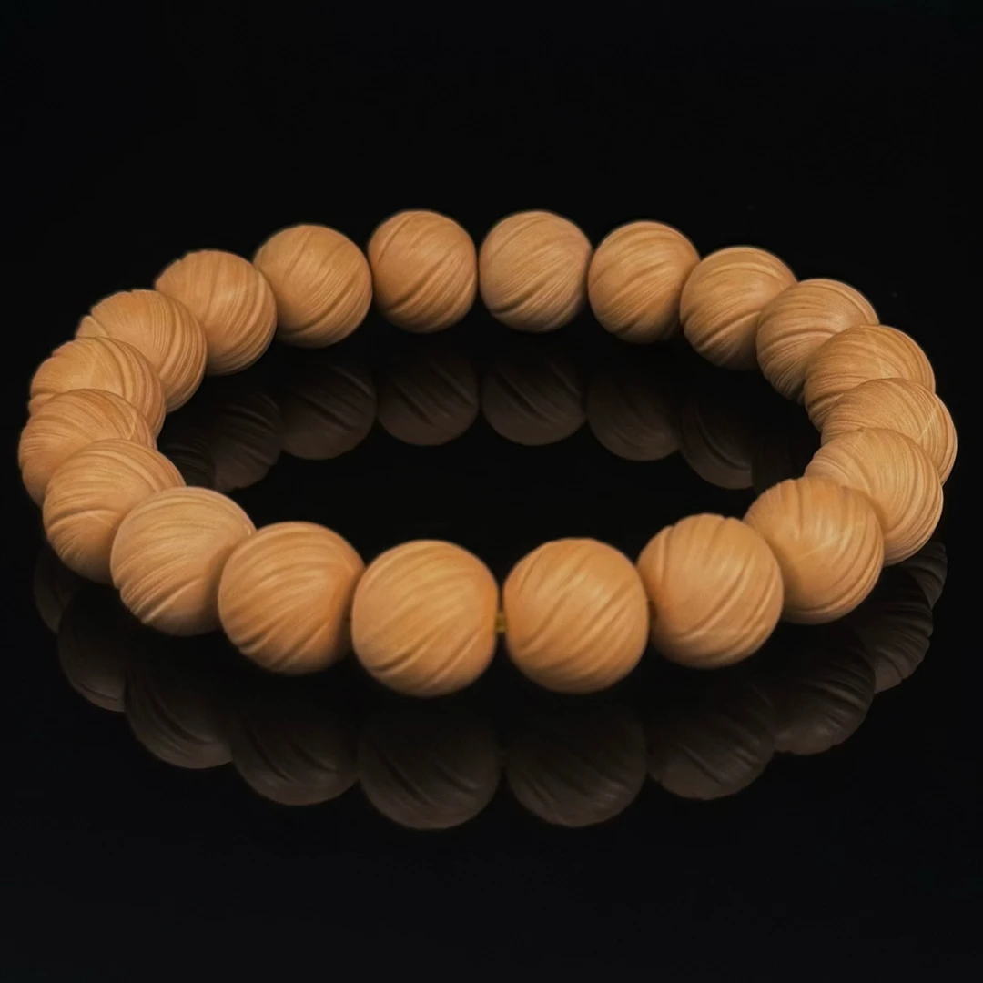 【芊雅】微瑕练手款定风珠猴头核桃手串