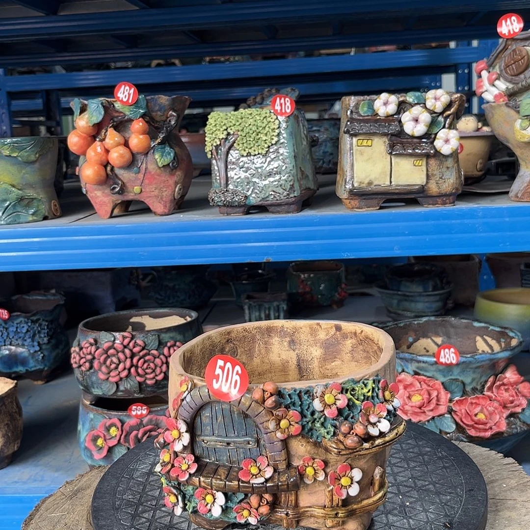 微瑕506 号陶然花器手工花盆