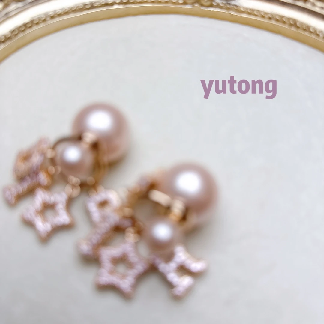 铜合金仿珍珠耳饰 【雨桐高奢饰品】耳环CC00697#2