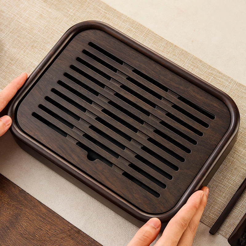 2025新款茶盘家用小型黑檀实木一干泡茶台一人用高级储水茶几