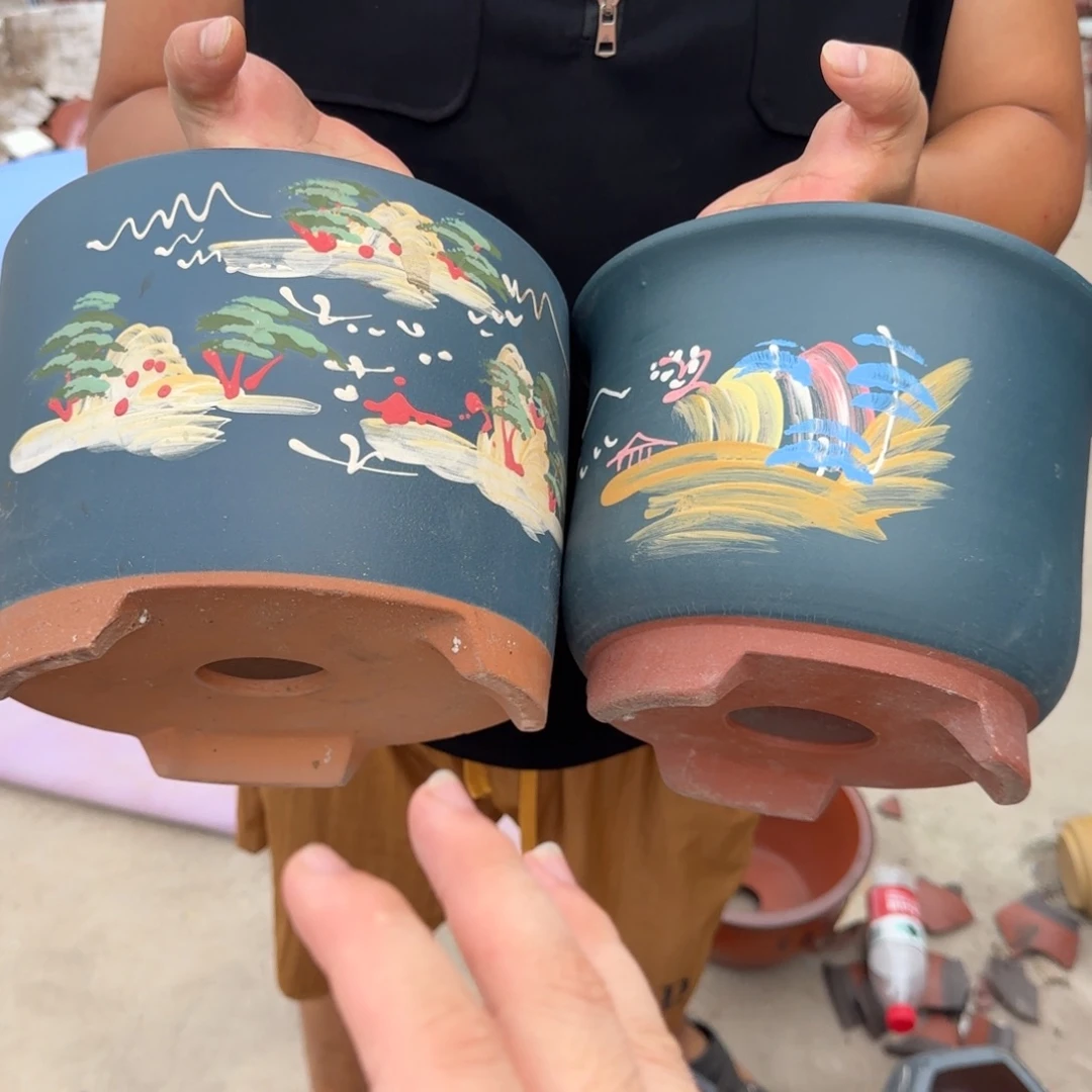 紫砂花盆瑕疵和瑕疵