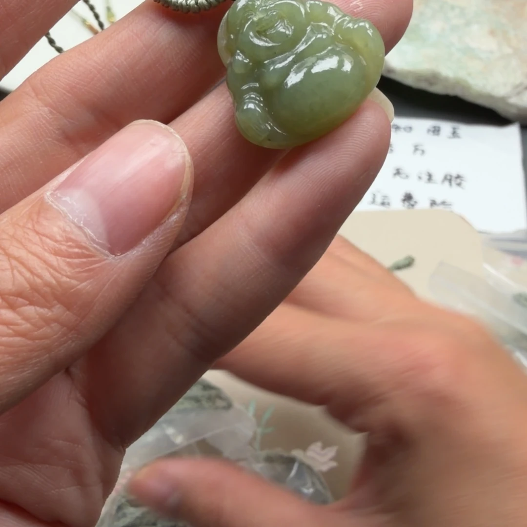 和田玉未镶嵌颈饰35