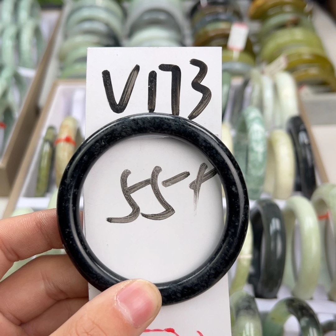 岫玉手镯未镶嵌天然岫玉微瑕