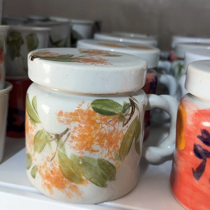 景德镇陶瓷400毫升带盖