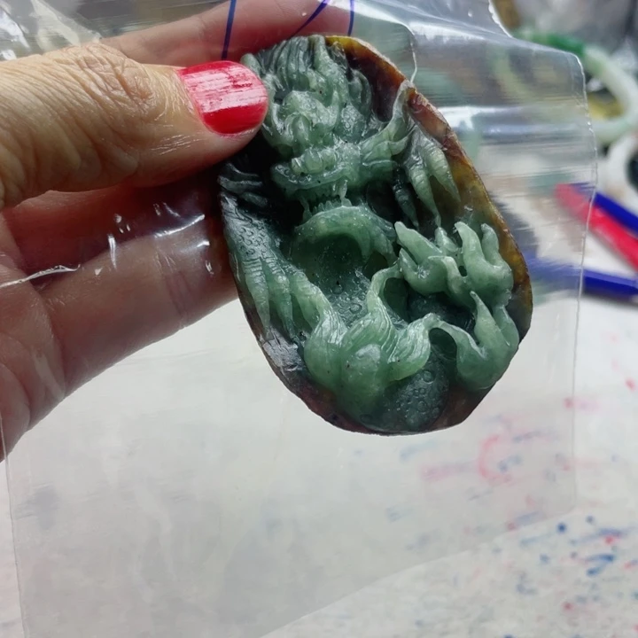 M***L定制翡翠未镶嵌毛货