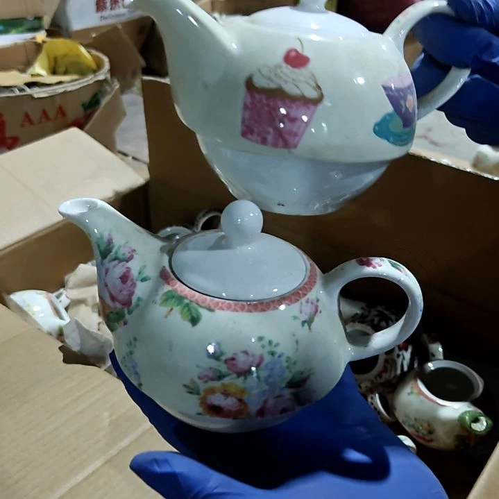 瓷片盘子碗茶壶啥都有随机发货
