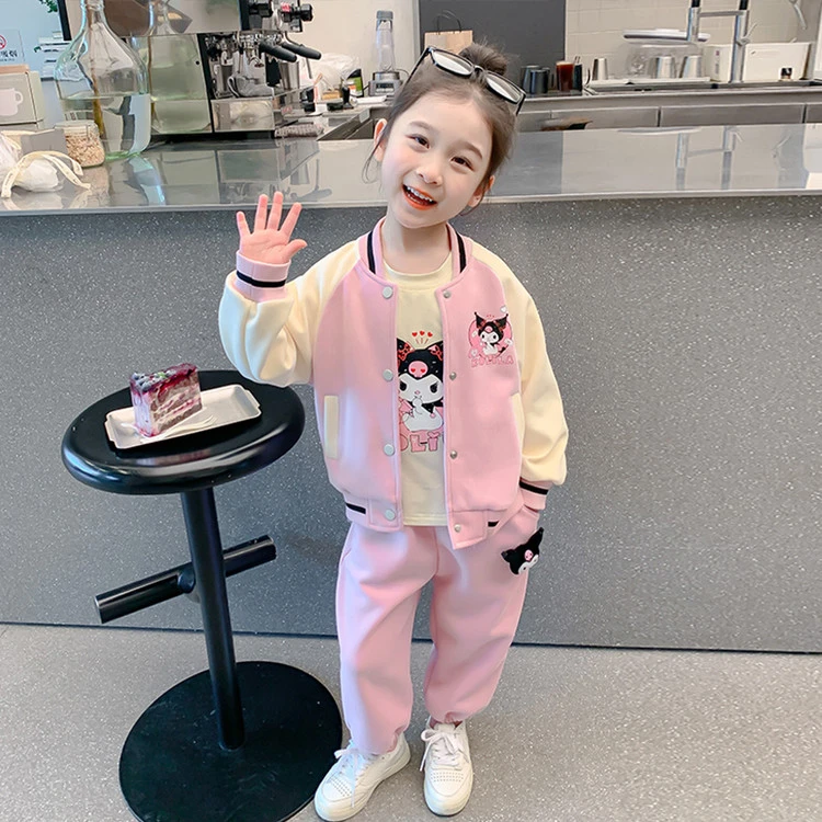 女童春秋套装洋气2025新款网红儿童卫衣时髦女宝宝休闲运动两件套