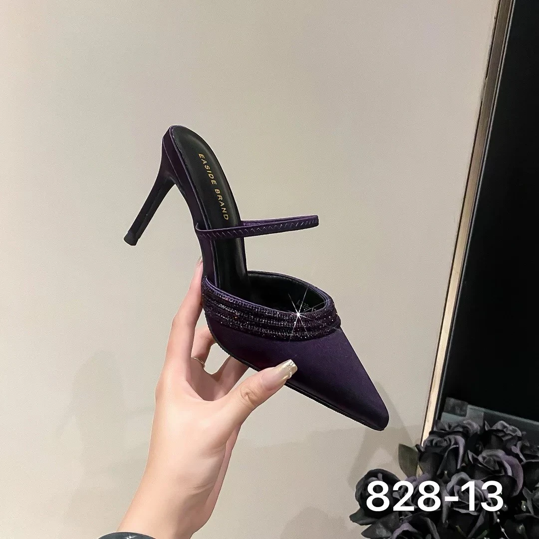 828-13紫色（8厘米）细跟高跟鞋