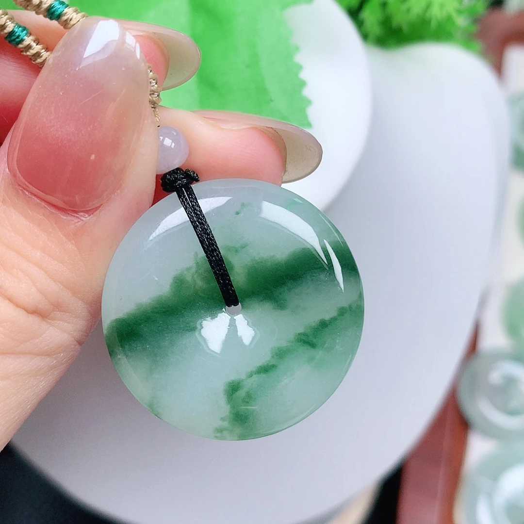 翡翠未镶嵌颈饰平安29-5.8