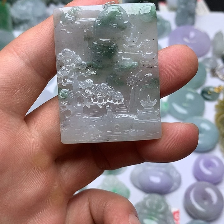 翡翠未镶嵌项圈天然翡翠