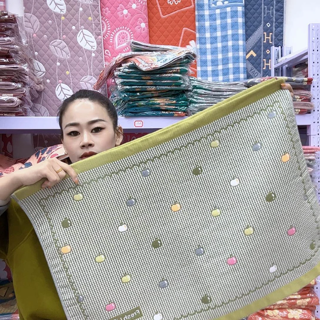 棉绿色平安果纯棉