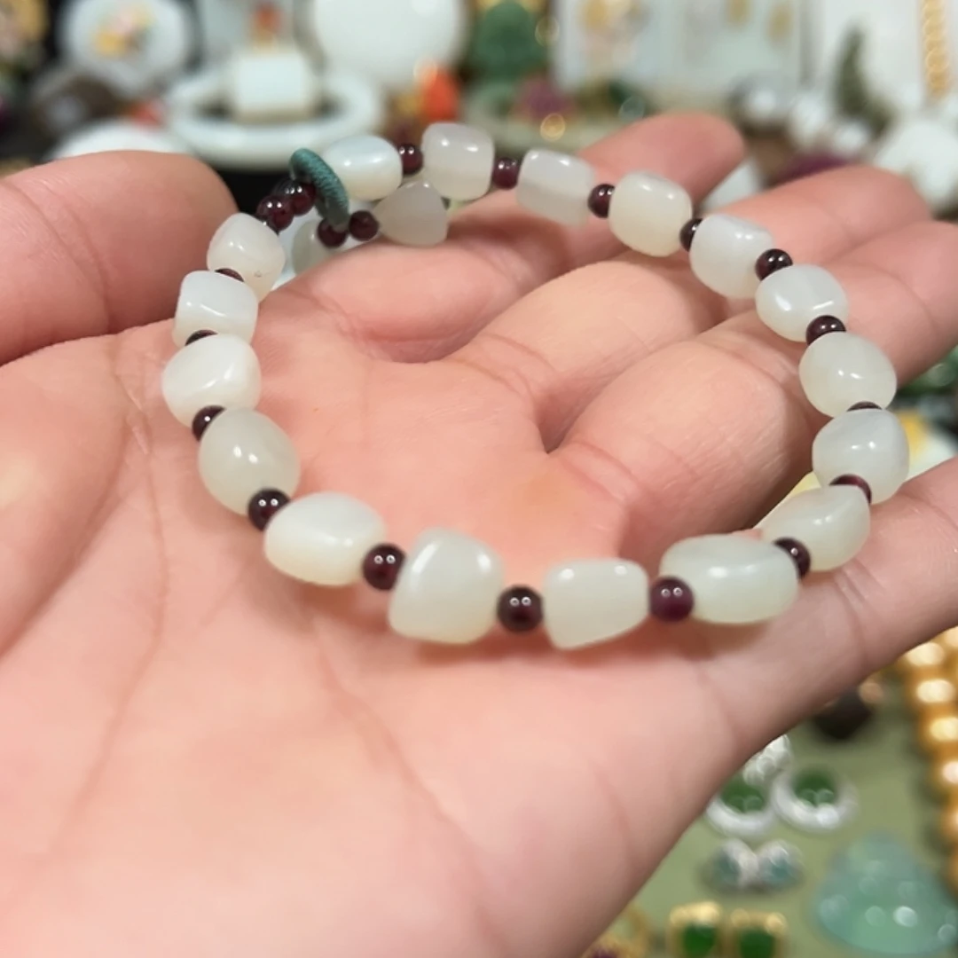 和田玉（糖玉）未镶嵌手串精致小巧精致小巧漂亮