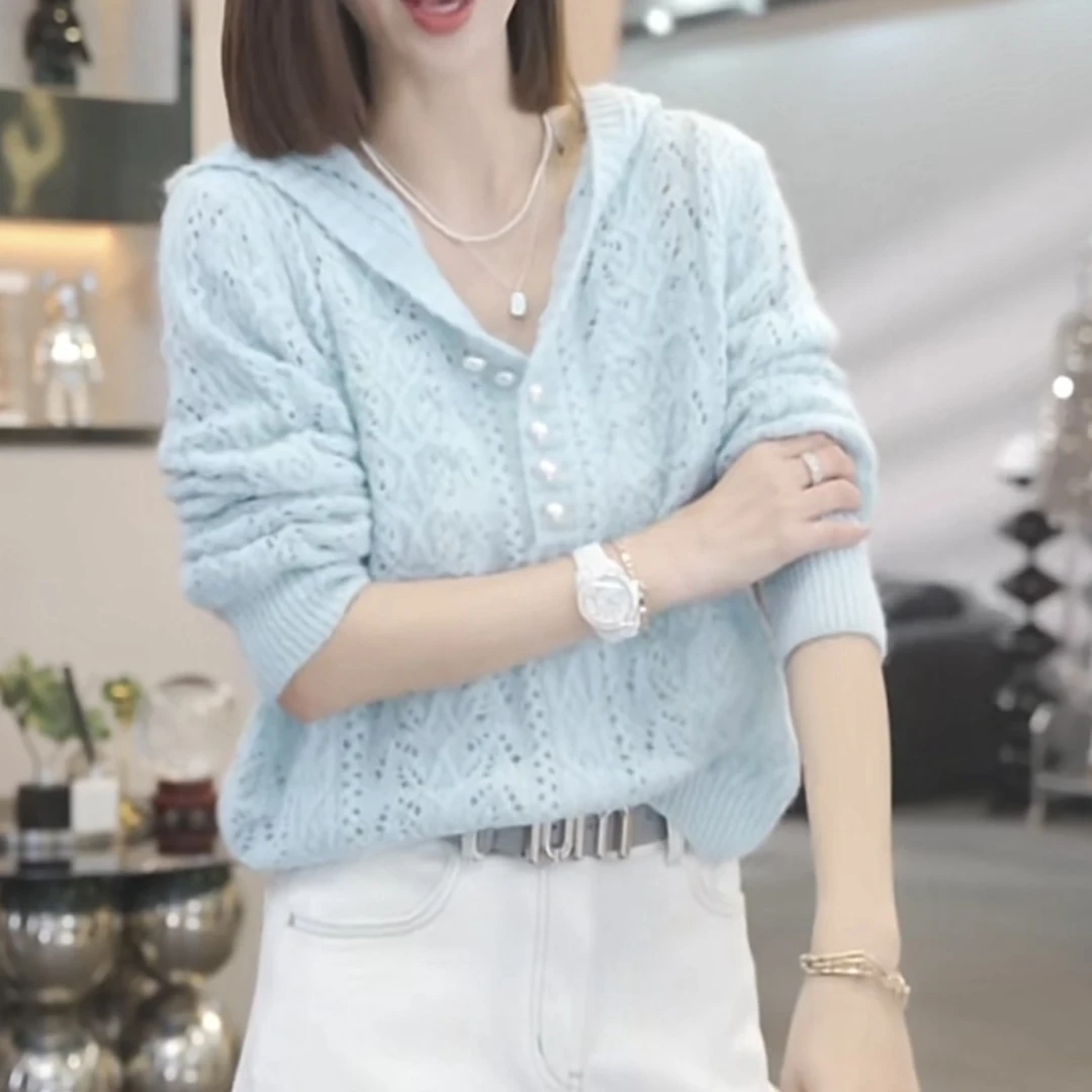 网红洋气炸街女装时尚气质针织衫女款温柔知性衣服高级感韩系毛衣