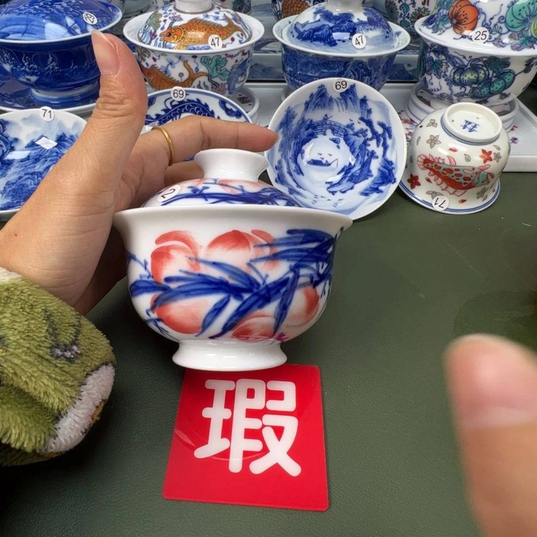 陶瓷景德镇纯手工纯手绘茶具木木2