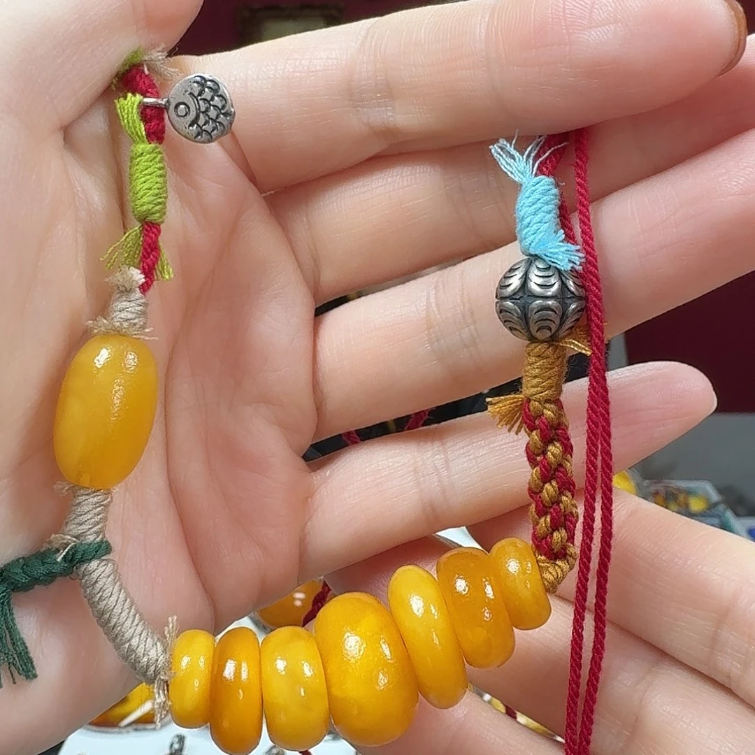 蜜蜡项链未镶嵌项链
