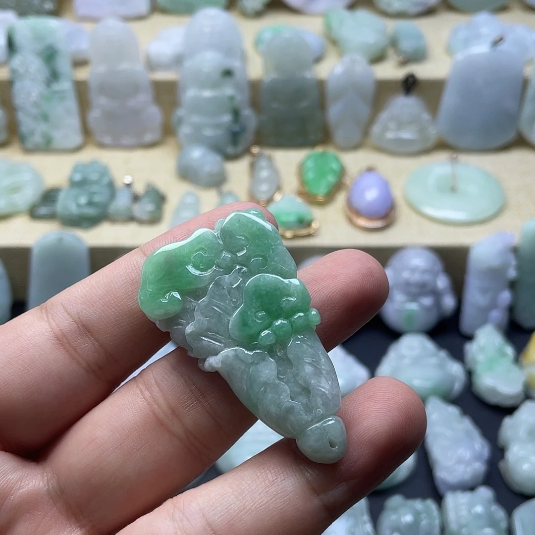 颈饰未镶嵌翡翠纯天然翡翠