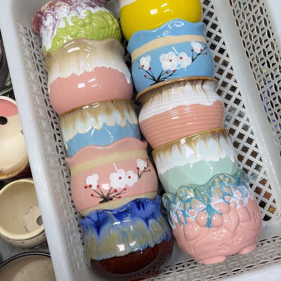 陶瓷花盆特价上新9-10厘米