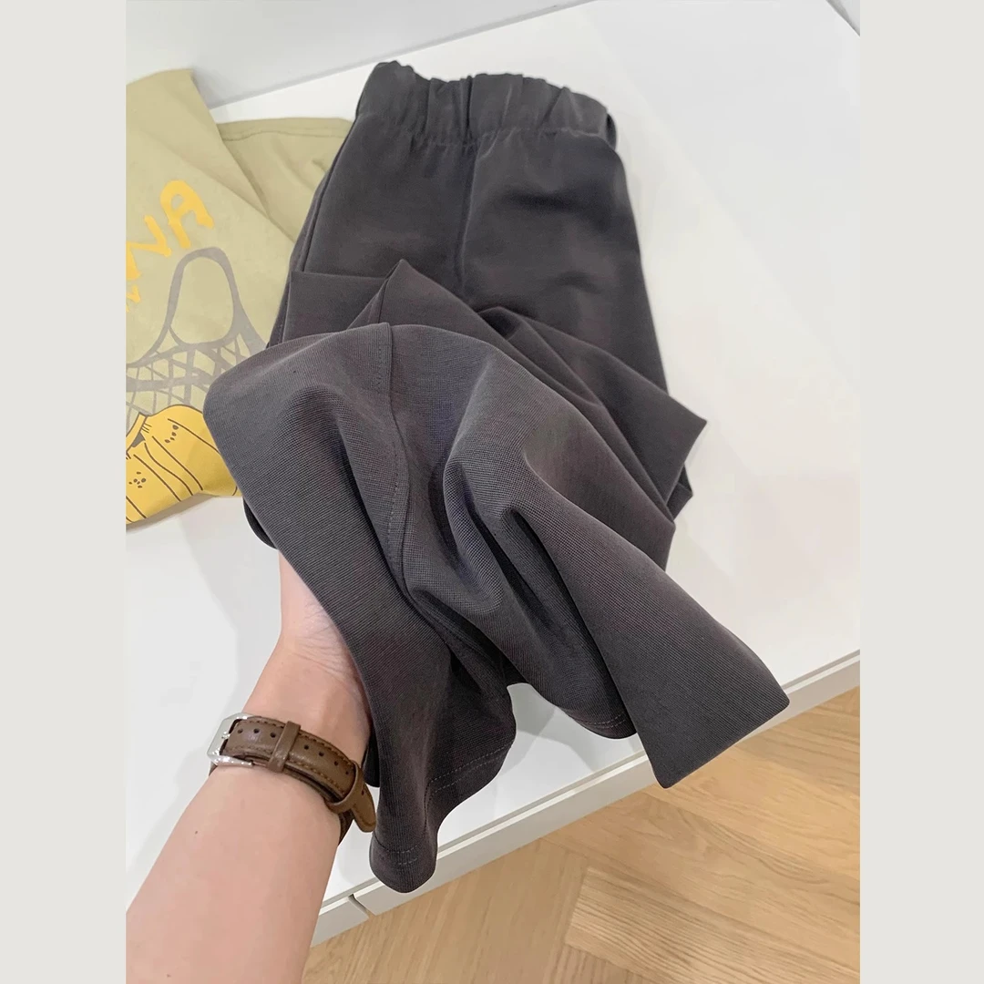 夏季新款韩版复古遮胯藏肉梨形通勤休闲半身裙女设计直筒阔版裙子