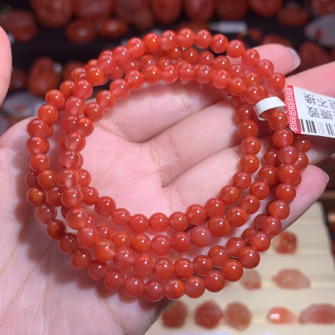 南红玛瑙未镶嵌珠宝半成品瓦西多圈