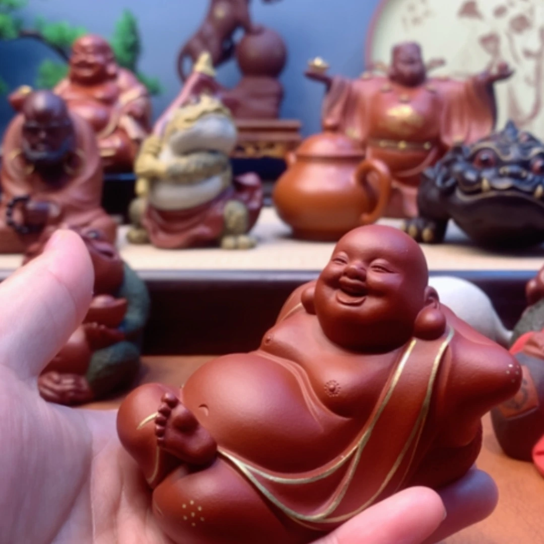 【闪购商品】紫砂茶宠泽*林紫砂壶手工