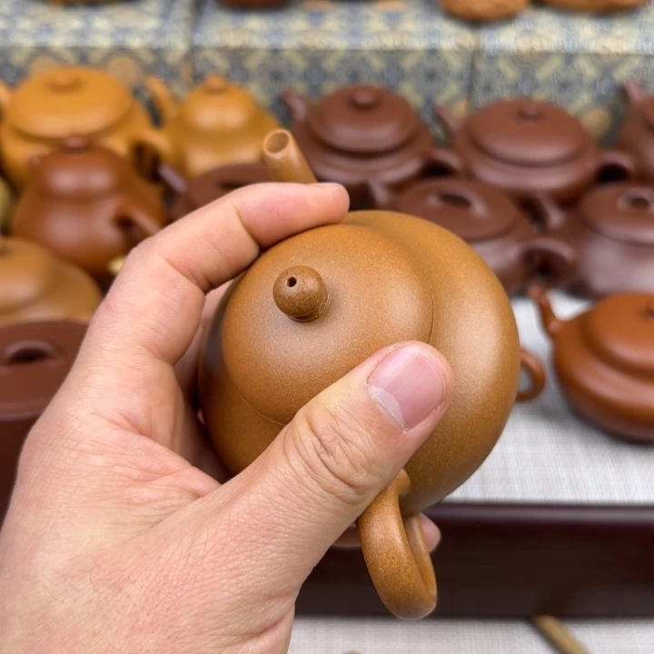 无***通紫砂茶壶黄金段微瑕