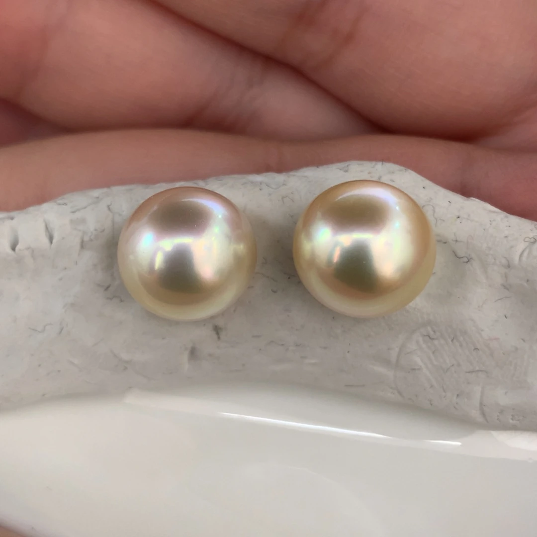 定制海水珍珠未镶嵌裸珠干枯11-12