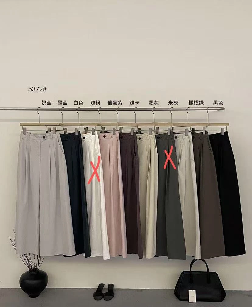 米古古ZERO NINE #5372#福 阔腿显瘦百搭裤子（裤长104 腰围69）