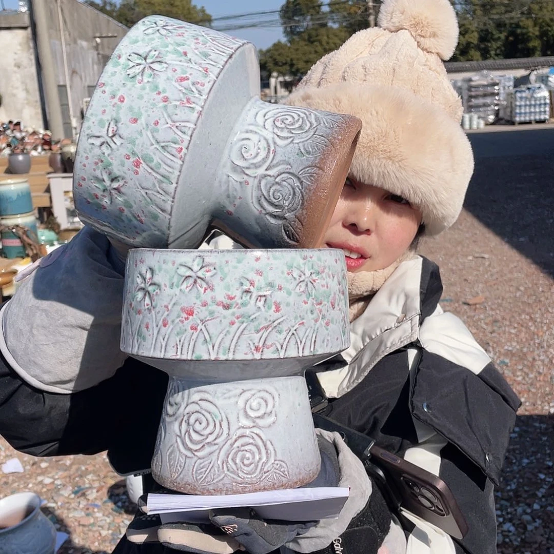 红陶王嫂花盆0127-五火锅