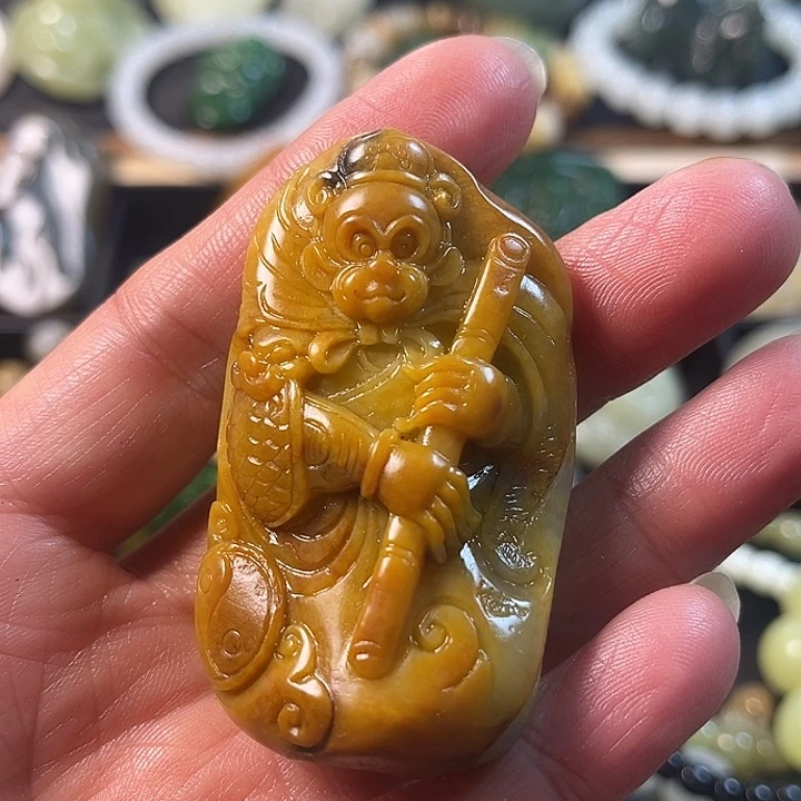 和田玉未镶嵌挂件