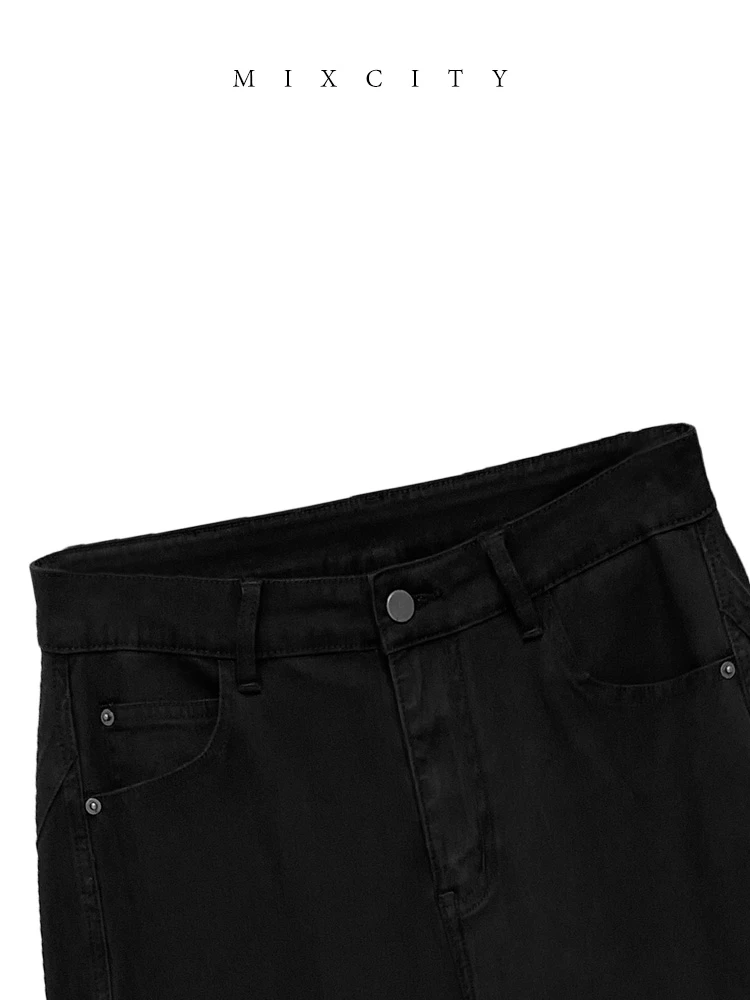 【亚楠本楠】四不像◆穿搭不受风格限制立体剪裁四面弹牛仔裤7902