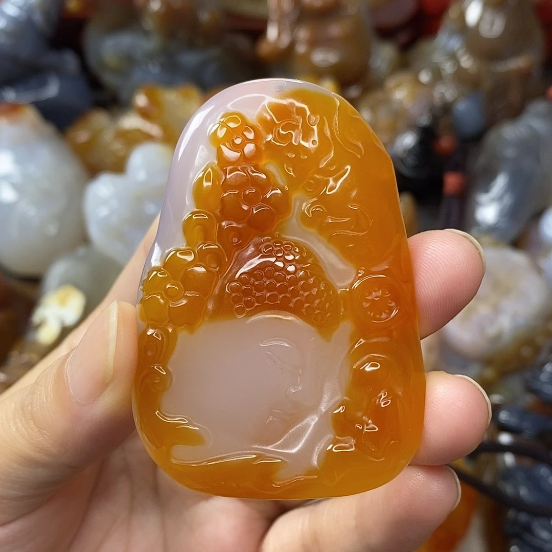 玛瑙/玉髓吊坠未镶嵌
