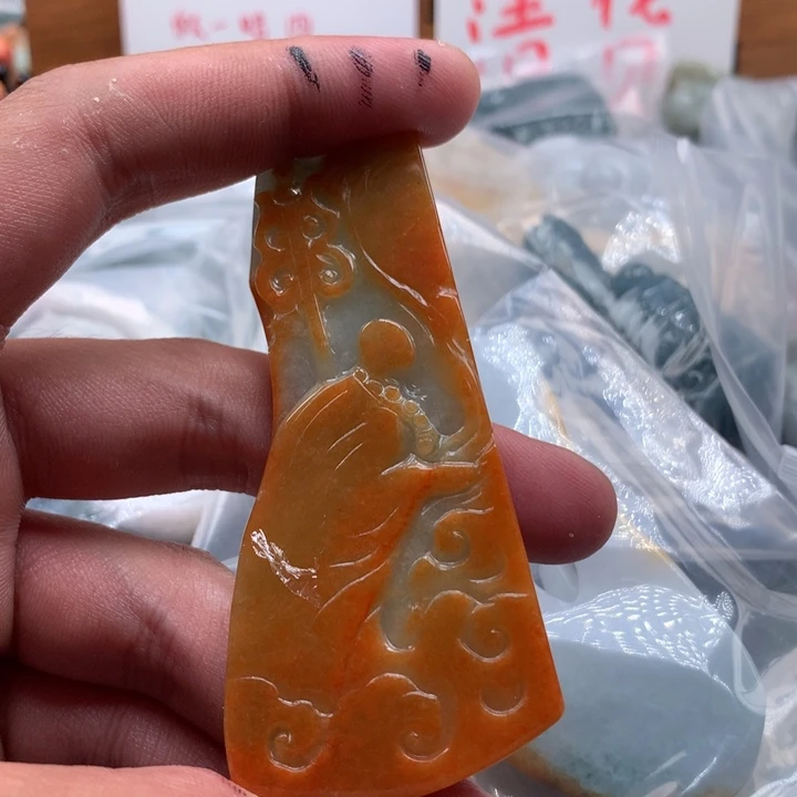 翡翠未镶嵌颈饰保真天然a货翡翠