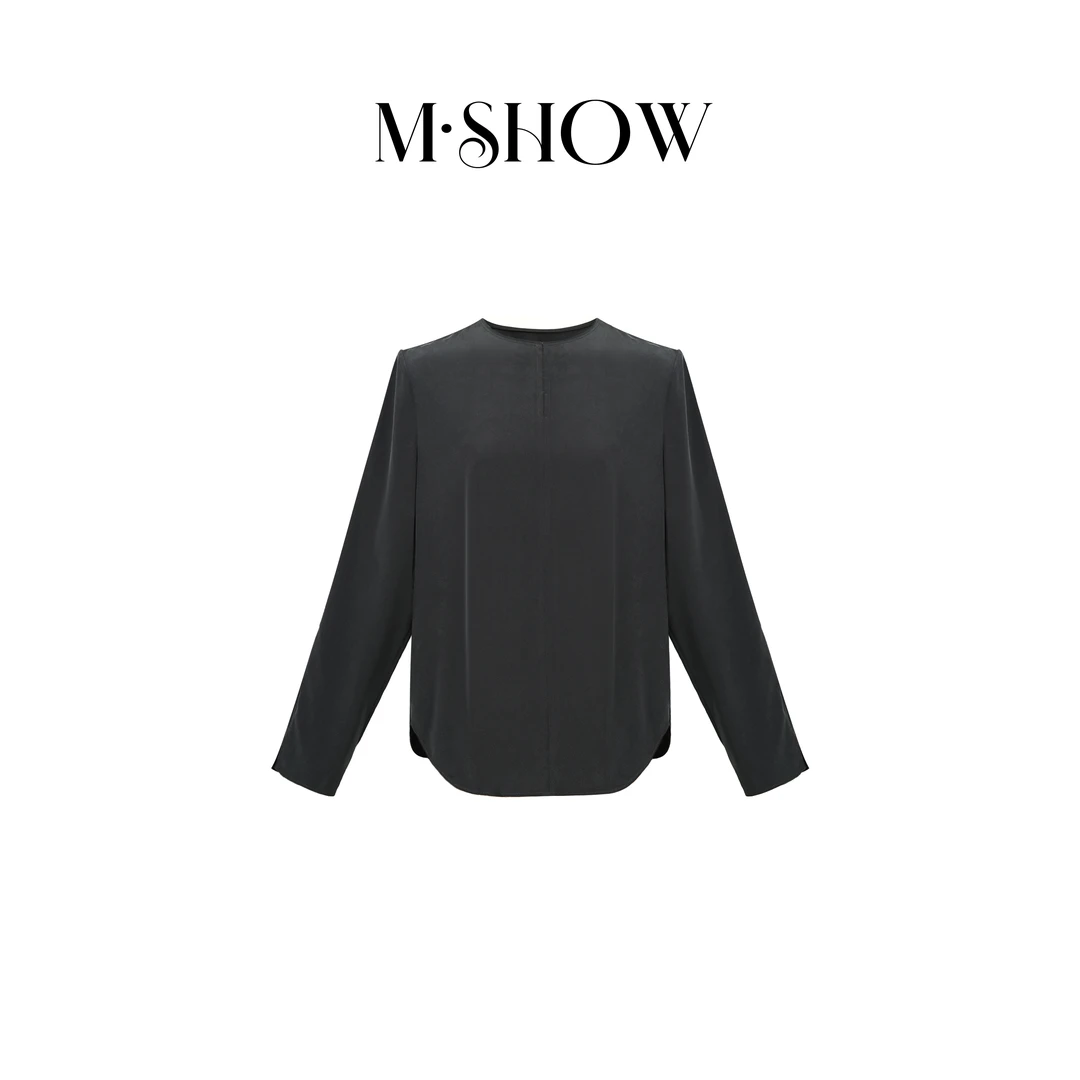 【重磅真丝】100%桑蚕丝26姆米重绉女士真丝上衣5192C