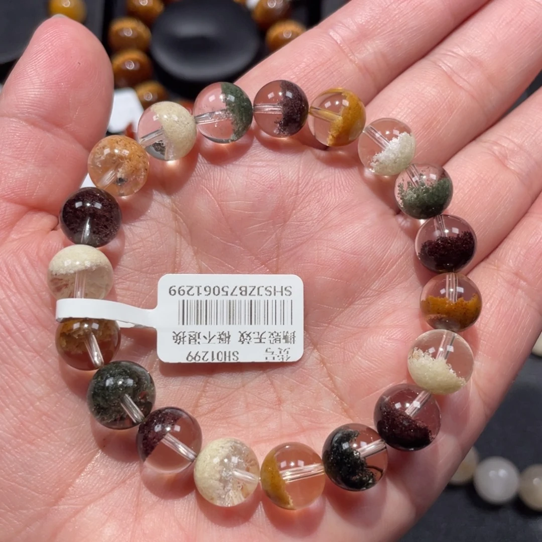 未镶嵌手链水晶四季幽灵聚宝盆10mm左右