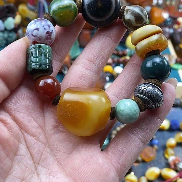 蜜蜡未镶嵌手串手串