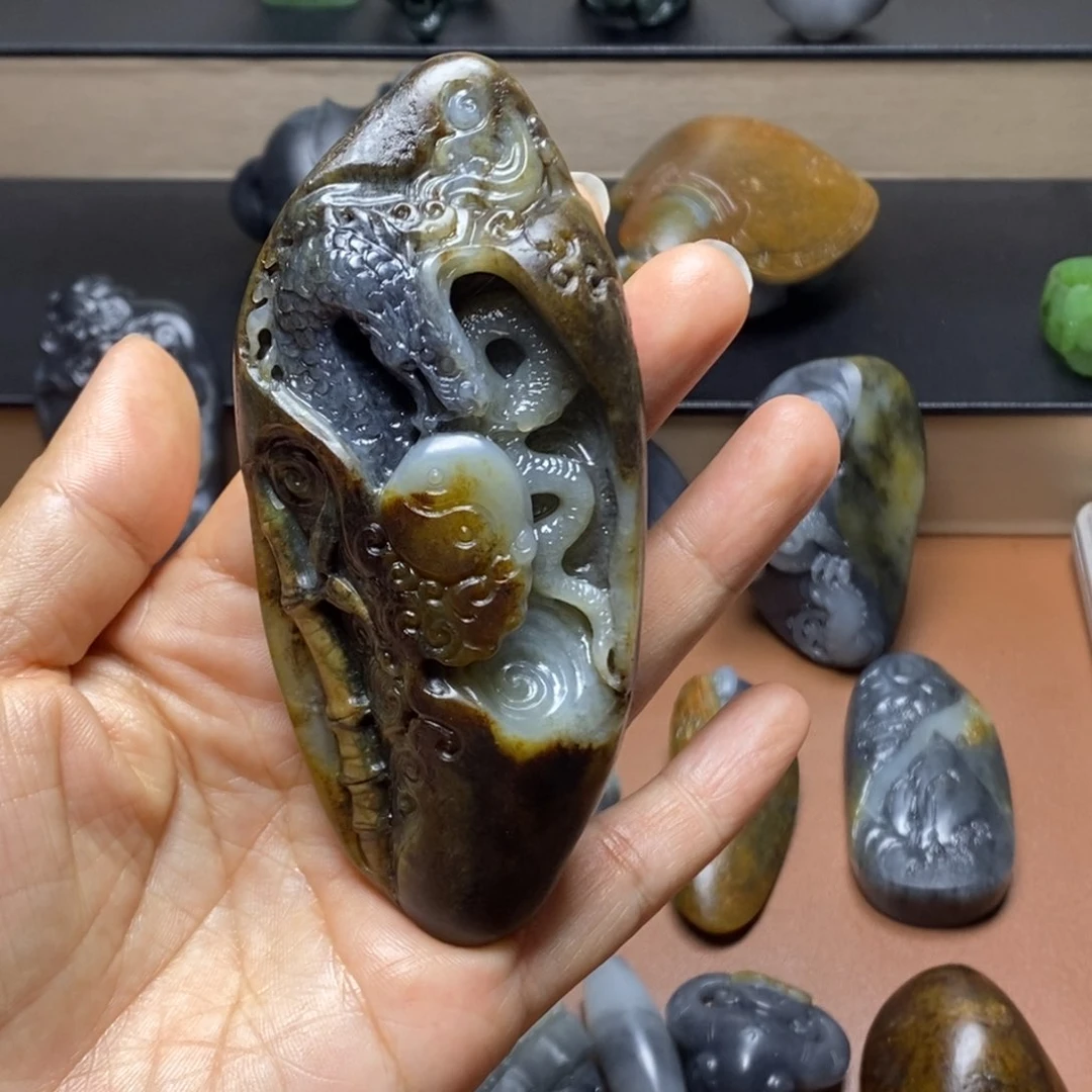 颈饰未镶嵌和田玉欢*_