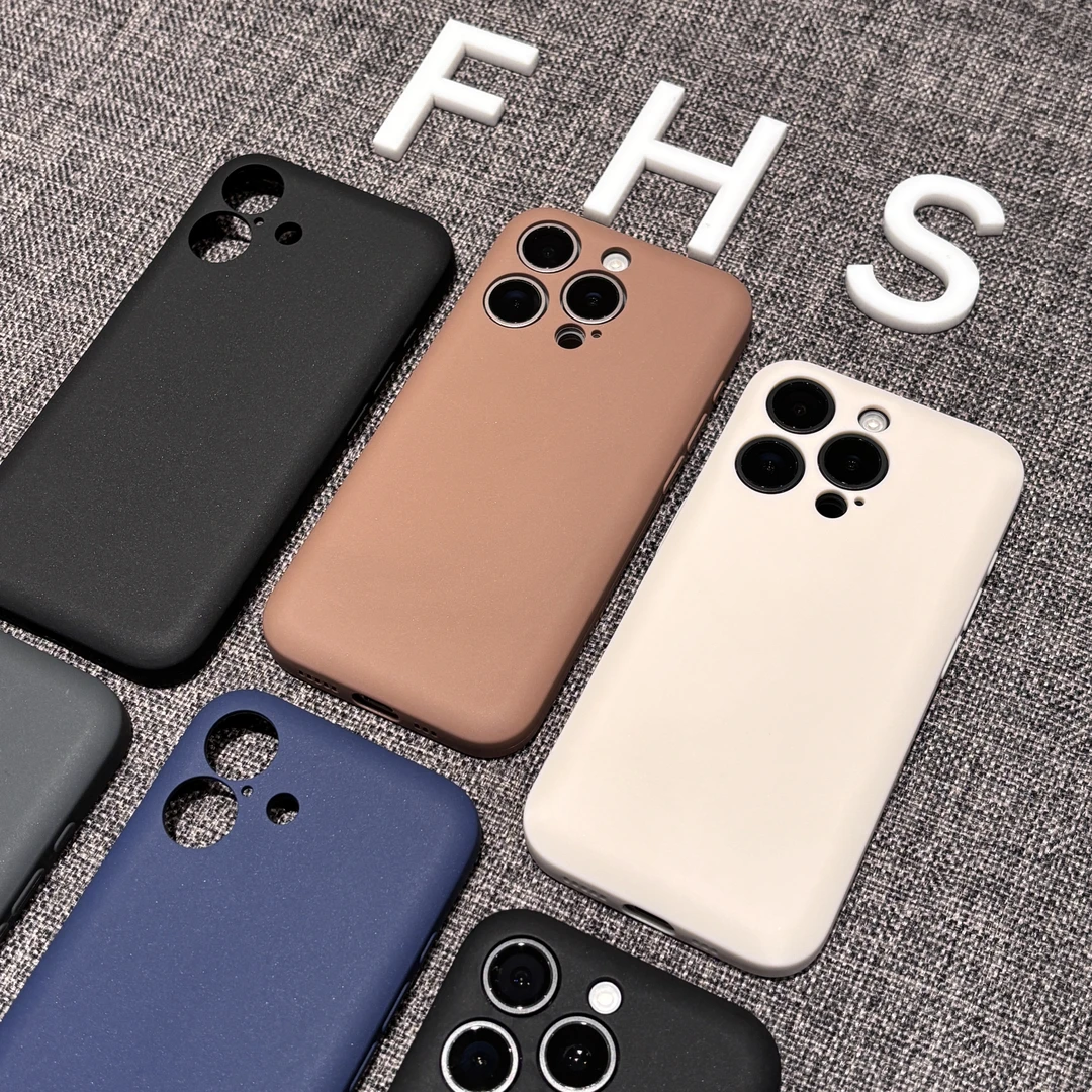 简约一体纯色适用iPhone14plus/15手机壳苹果16promax保护壳13/套