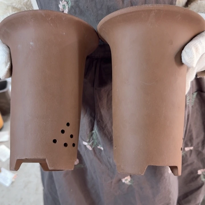 紫砂紫砂花盆15*20