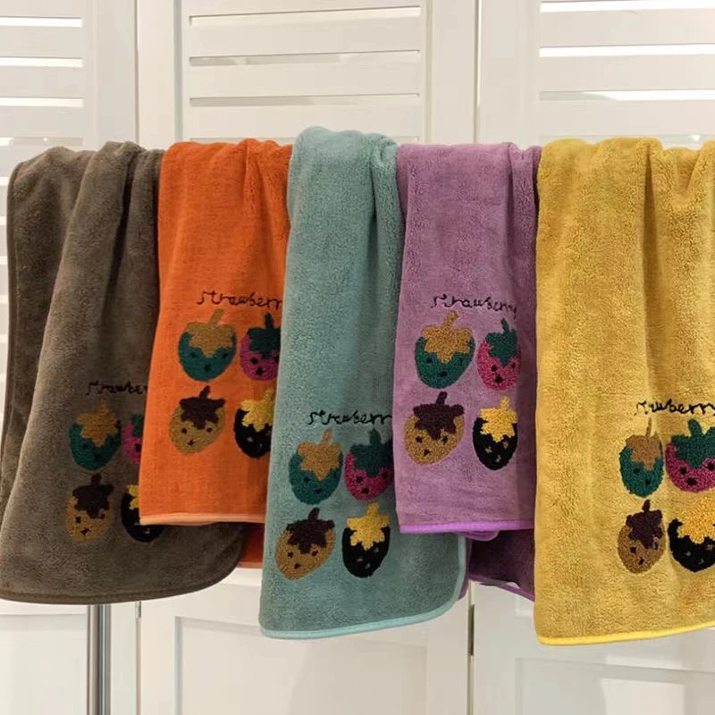 [新疆包邮]拍一发5 毛巾浴巾套装洗脸家用双层珊瑚绒吸水易干不掉
