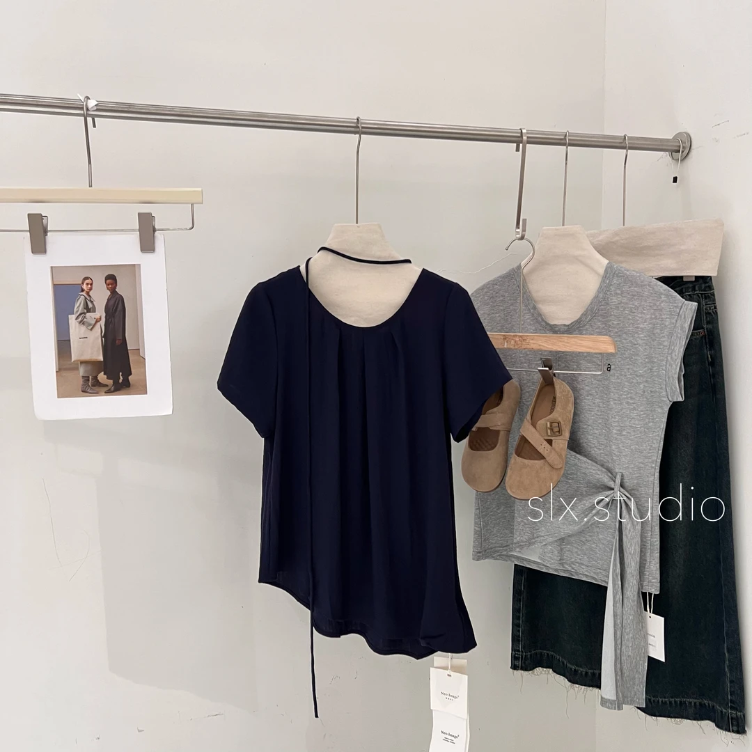 slx@ 8338 棉麻小衫