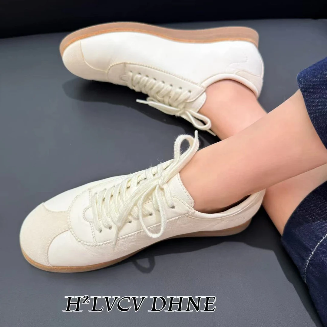 平跟德训鞋漆皮金属时尚休闲鞋系带低帮秋冬季皮鞋