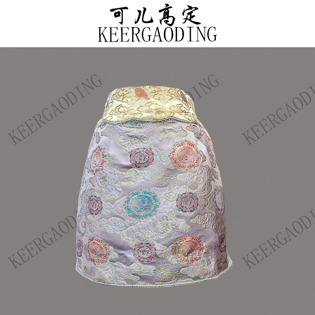 【可儿•高定】非遗妆花云锦高端新中式国风设计师款短裙裤BY-8839