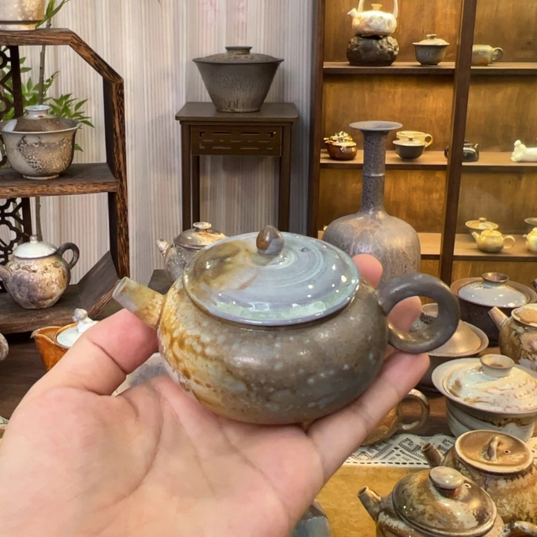 不染柴烧精品手工壶