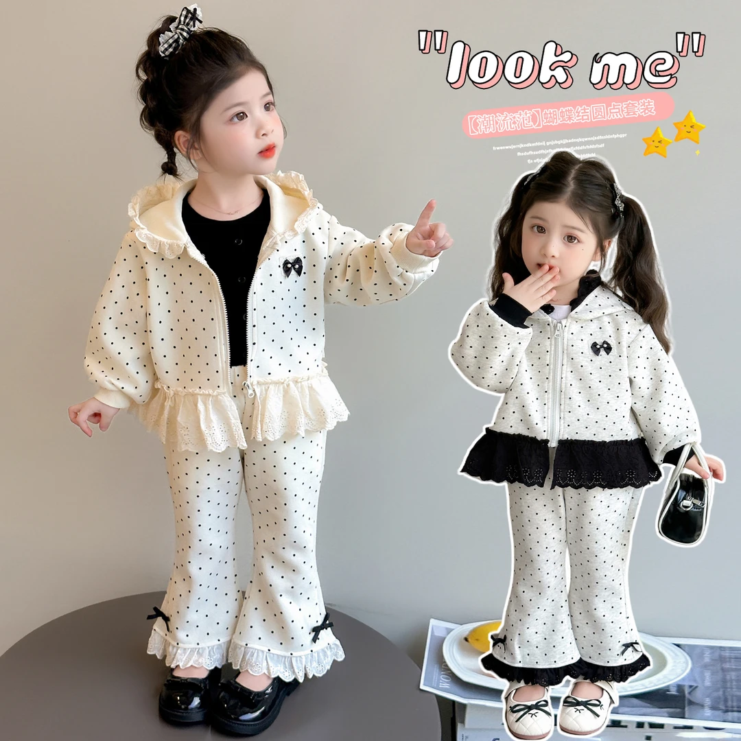 女童春秋款套装2025新款洋气时髦儿童艾莎宝宝秋季秋装运动两件套