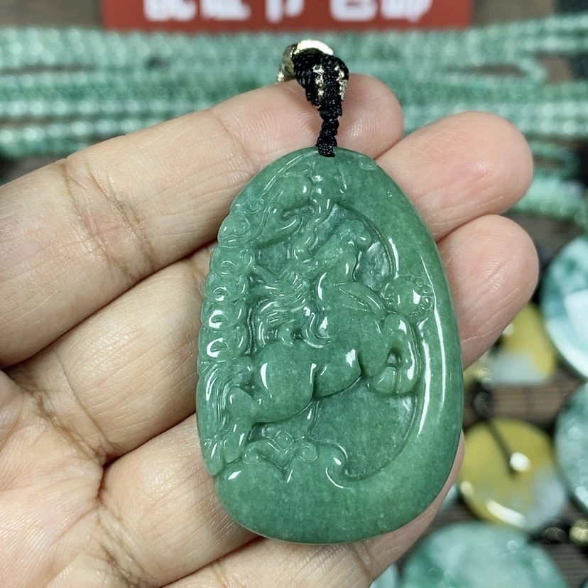 【闪购商品】翡翠颈饰未镶嵌玉吊坠翡翠马上有钱