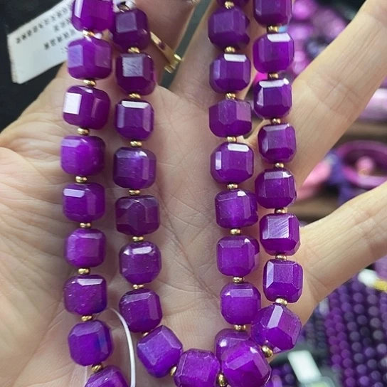 非金属南非老油料果冻方糖项链A7